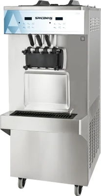 Spaceman 6378-C 2 Flavors Floor Model Gravity Fed Soft-Serve Machine - 208-230 Volts