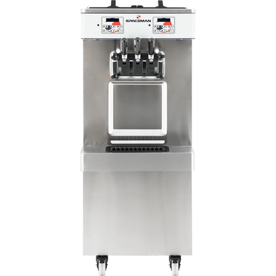 Spaceman 6250-C 2 Flavors Floor Model Gravity Fed Soft-Serve Machine - 208-230 Volts