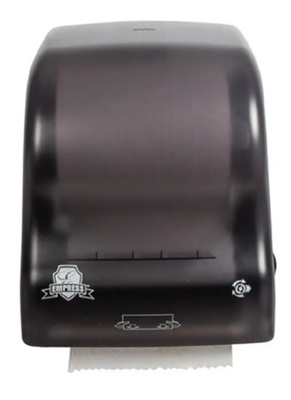 Empress EMP7400 Black Mechanical Hands Free Dispenser for Hardwound Towel