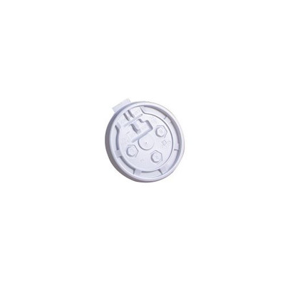 Empress EFHCL-1020-W 20 Oz. White Flat Lid For Paper Hot Cup (10 Packs of 100 Flat Lids Per Case)