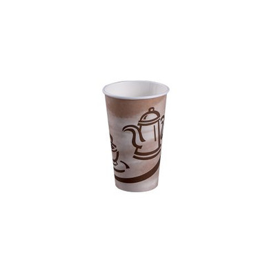 Empress EHC16-P 16 Oz. Stock Good Day Print Paper Hot Cup (20 Packs of 50 Hot Cups Per Case)