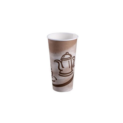 Empress EHC20-P 20 Oz. Stocks Good Day Print Paper Hot Cup (10 Packs of 50 Hot Cups Per Case)