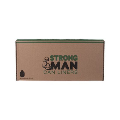 Empress SM385823 60 Gallon Black LLD Repro Liner Perforated Rolls (10 Packs of 10 Per Case)