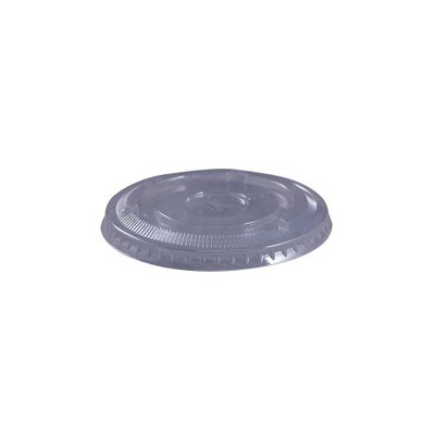 Empress EPETFL12T Flat Straw Slot Lid Fits 9 Oz. Squat &amp; 12 Oz. Tall PET Cup (20 Packs of 50 Per Case)