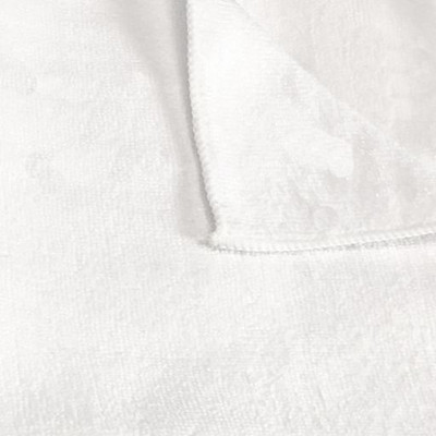CTC M915112W 12" W x 1.5" H White Square Microfiber Terry Cloths - Pack/12