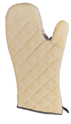 CTC 40-1507 15" Tan Canvas High Heat Oven Mitt - Pack/2
