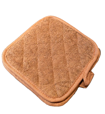 CTC 40-1207 8" x 8" Brown Cotton Square Pot Holder