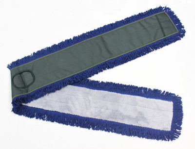 CTC M850024 24" Microfiber Fringed Dust Mops with Canvas Backing - Pack/12