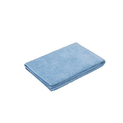 CTC M915101B 16" x 16" Blue Microfiber Rectangle Terry Cloth - Pack/12