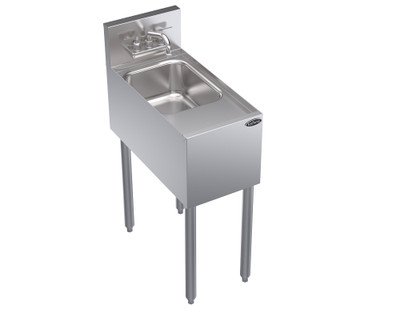 Krowne KR24-1C 12" W x 24" D x 36.5" H Stainless Steel Royal Series Underbar Hand Sink