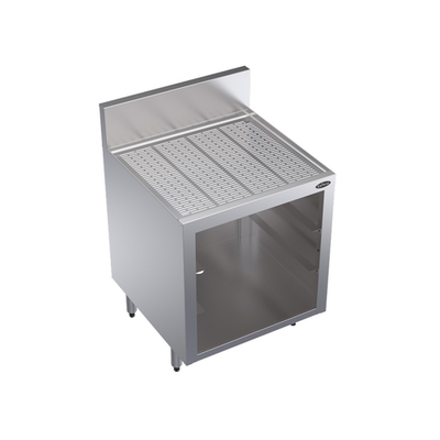 Krowne KR24-GSB1 24" W x 24" D Stainless Steel and Galvanized Royal Series Underbar Glass Rack Storage Unit