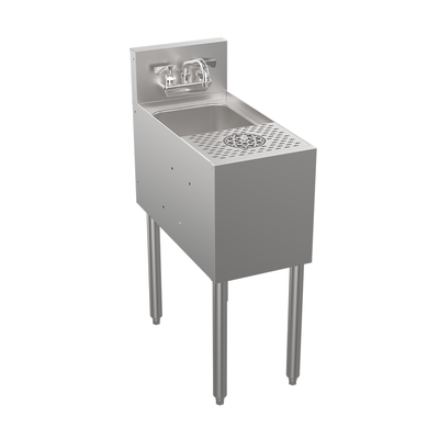 Krowne KR24-MS12 12” W x 24” D Stainless Steel One Compartment Royal Series Underbar Speed Unit