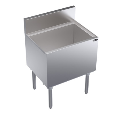 Krowne KR19-24-10 24" W x 19" D 10 Circuit Cold Plate Royal Series Underbar Ice Bin or Cocktail Unit