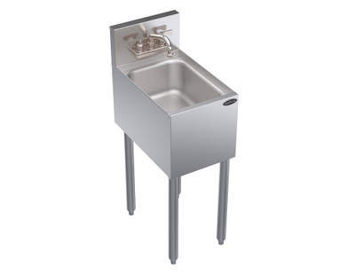 Krowne KR19-1C 12" W x 19" D x 36.5" H Stainless Steel Royal Series Underbar Hand Sink
