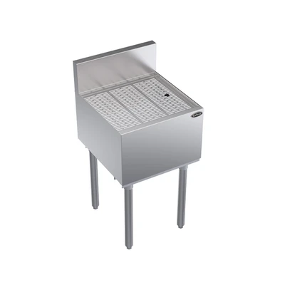 Krowne KR19-GS18 18" W x 19" D Stainless Steel Royal Series Underbar Drainboard