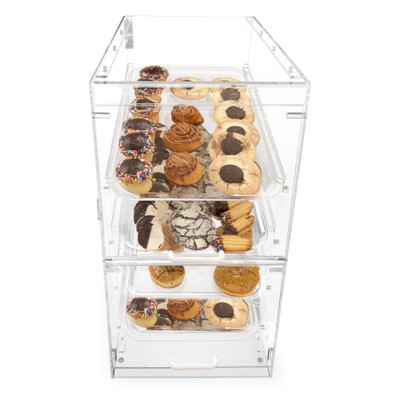 Bakn BAK4TDC 4-Tier Clear Display Case
