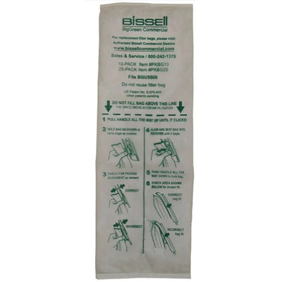 Bissell PKBG10 Vacuum Cleaner Bags for BGU5500