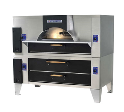Bakers Pride FC-816/Y-800BL-LP 81" W Double Deck Liquid Propane Il Forno Classico® Pizza Oven
