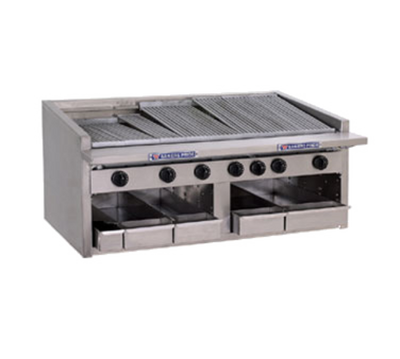 Bakers Pride C-36RS-R-LP 36" W Liquid Propane Countertop Cast Iron Radiant Charbroiler - 105,000 BTU