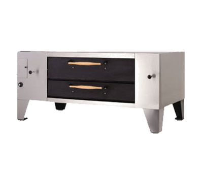 Bakers Pride Y-800-DSP-NG 55.12&quot; W Single Deck Natural Gas Super Deck Series Display Pizza Deck Oven