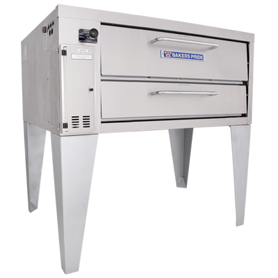 Bakers Pride 351-NG Stainless Steel Exterior (1) 8" High Decks Natural Gas Super Deck Series Pizza Deck Oven - 70,000 BTU