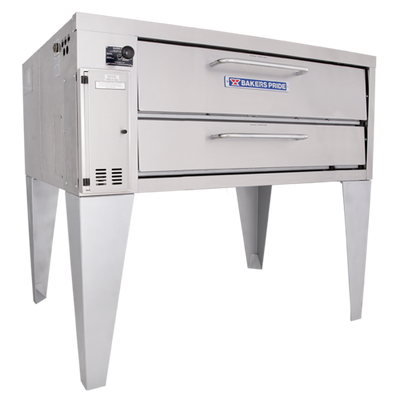 Bakers Pride 3151-LP Stainless Steel Exterior (1) 8" High Decks Liquid Propane Super Deck Series Pizza Deck Oven - 70,000 BTU