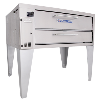 Bakers Pride 3151-LP Stainless Steel Exterior (1) 8" High Decks Liquid Propane Super Deck Series Pizza Deck Oven - 70,000 BTU