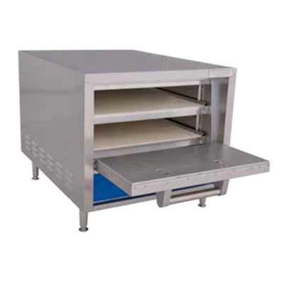 Bakers Pride P18S 23" W Stainless Steel Countertop HearthBake Series Pizza Pretzel Oven - 120 Volts
