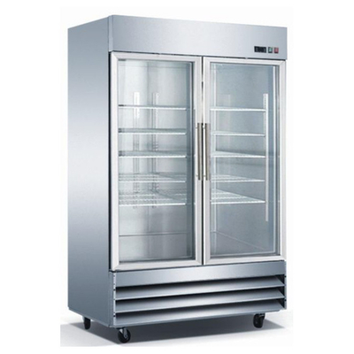 Universal Coolers RICI-54G 54" W Stainless Steel Glass Door Reach-In Refrigerator - 115 Volts 1-Ph