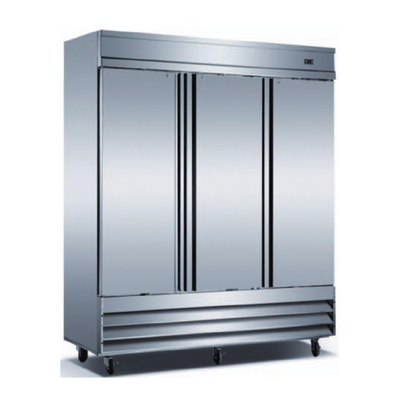 Universal Coolers RICI-81 81" W Stainless Steel Solid Door Reach-In Refrigerator - 115 Volts 1-Ph