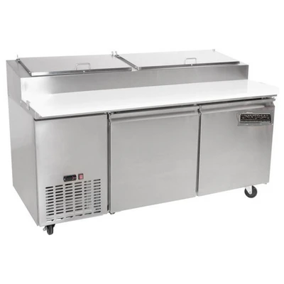 Universal Coolers SC-72-PPTI 71" W Two Sections Refrigerated Pizza Prep Table