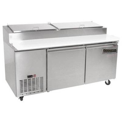 Universal Coolers SC-72-PPTI 71" W Two Sections Refrigerated Pizza Prep Table