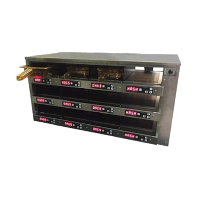 Carter-Hoffmann M343S-2T 12 Pans Stainless Steel Programmable Controls Modular Holding Cabinet - 120 Volts