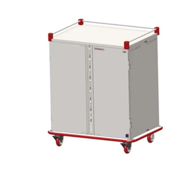 Carter-Hoffmann PTDST14 14 Trays Stainless Steel Two Doors Performance Patient Tray Cart