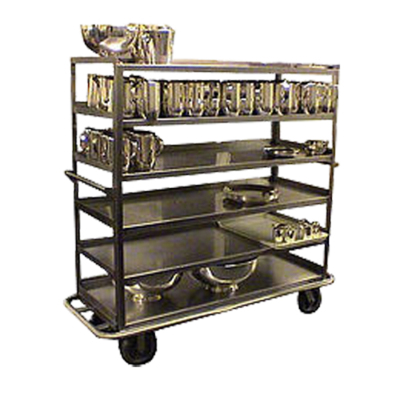 Carter-Hoffmann T660 63" x 27" Stainless Steel Six Shelves Queen Mary China and Silver Transporter