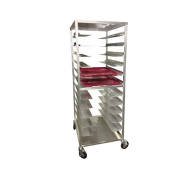 Carter-Hoffmann AL12 14" x 18" Aluminum Room Service Cart for Patient Trays