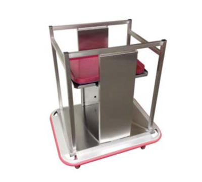 Carter-Hoffmann OTD2S1418 27" W Stainless Steel Mobile Open Tray Dispenser