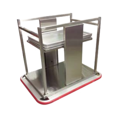 Carter-Hoffmann OTD1826 33" W Stainless Steel Mobile Single Stack Open Dispenser for 18"x26" Sheet Pans