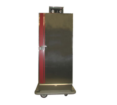 Carter-Hoffmann BB700 60 Covered Plates Stainless Steel Mobile Single Door EquaHeat Banquet Cabinet - 120 Volts