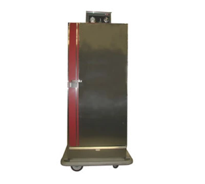 Carter-Hoffmann BB700 60 Covered Plates Stainless Steel Mobile Single Door EquaHeat Banquet Cabinet - 120 Volts