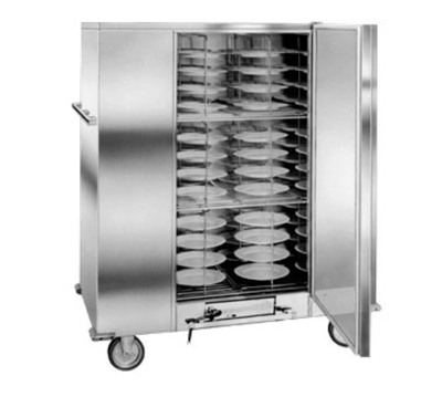 Carter-Hoffmann BB150E 180 Covered Plates Stainless Steel Mobile Single Door Economy Carter Banquet Cabinet - 120 Volts