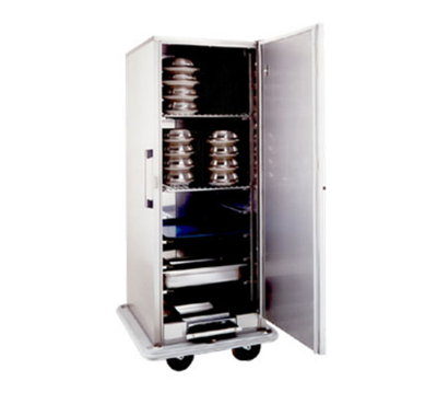 Carter-Hoffmann BB1848 48 Covered Plates Stainless Steel Single Door Space-Saver Convertible Carter Banquet Cart - 120 Volts