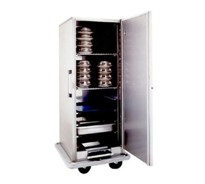 Carter-Hoffmann BB1848 48 Covered Plates Stainless Steel Single Door Space-Saver Convertible Carter Banquet Cart - 120 Volts