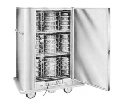 Carter-Hoffmann BB60 72 Covered Plates Stainless Steel Mobile Single Door Classic Carter Banquet Cabinet - 120 Volts