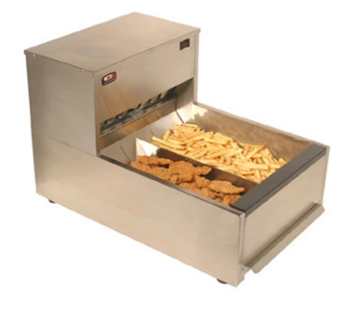Carter-Hoffmann CNH18XD Stainless Steel 3 Sections Crisp N Hold Fried Food Station - 120 Volts 1820 Watts