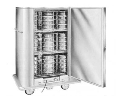 Carter-Hoffmann BB72 90 Covered Plates Stainless Steel Mobile Single Door Classic Carter Banquet Cabinet - 120 Volts