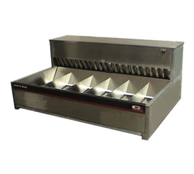 Carter-Hoffmann CNH40 Stainless Steel 6 Sections Crisp N Hold Fried Food Station - 208 Volts 2890 Watts