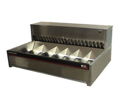 Carter-Hoffmann CNH40 Stainless Steel 6 Sections Crisp N Hold Fried Food Station - 208 Volts 2890 Watts