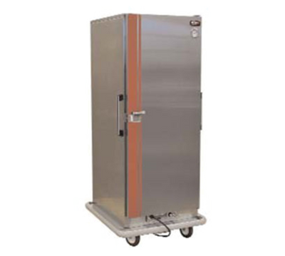Carter-Hoffmann BB64 80 Covered Plates Stainless Steel Mobile Single Door Classic Carter Banquet Cabinet - 120 Volts