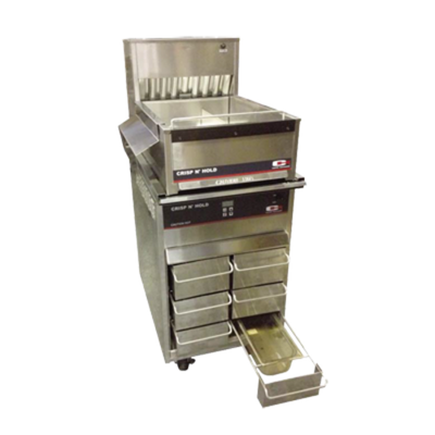Carter-Hoffmann FFSTKPKG CNH18XD Crisp 'N Hold Station Stacked on Top of VCNH2W3S Vertical Crisp 'N Hold